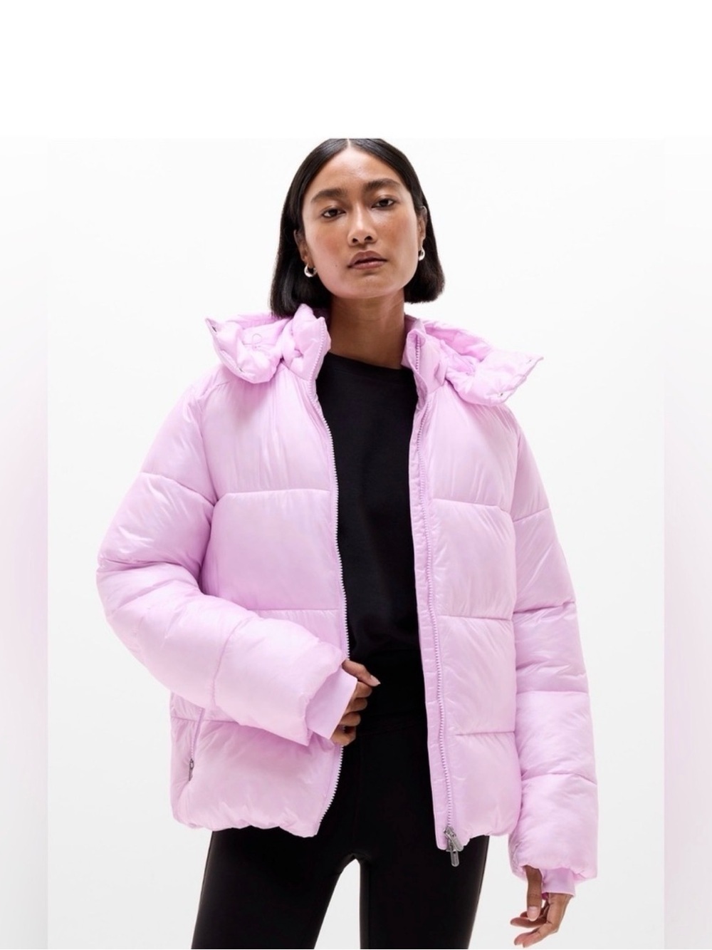Athleta Stratus Puffer Jacket NWT - Fleur Pink - Size XS (#768233)